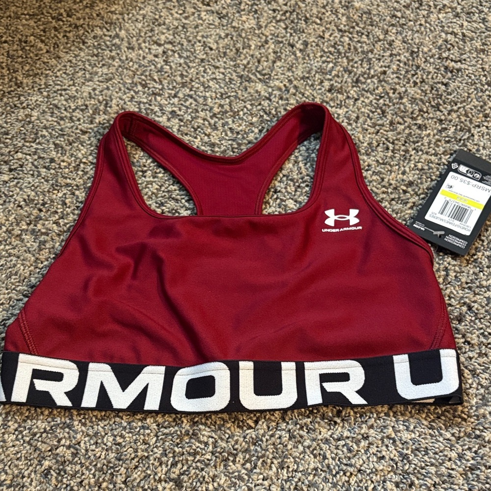 Under Armour Burgundy Sports Bra